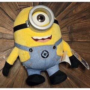 Thinkway Toys Despicable Me 2 Minion Stuart Plush Stuffed Animal w/ Tags